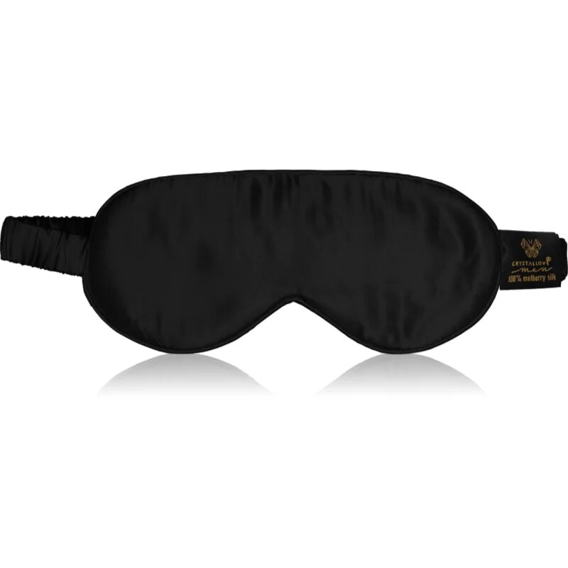 Crystallove Silk Eye Mask alvómaszk Black 1 db