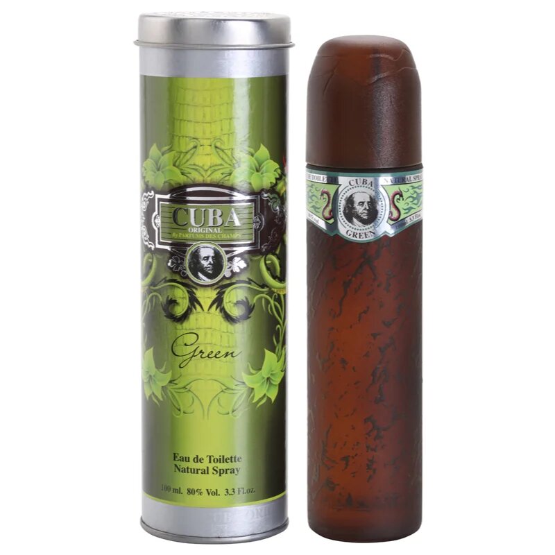 Cuba Green Eau de Toilette uraknak 100 ml