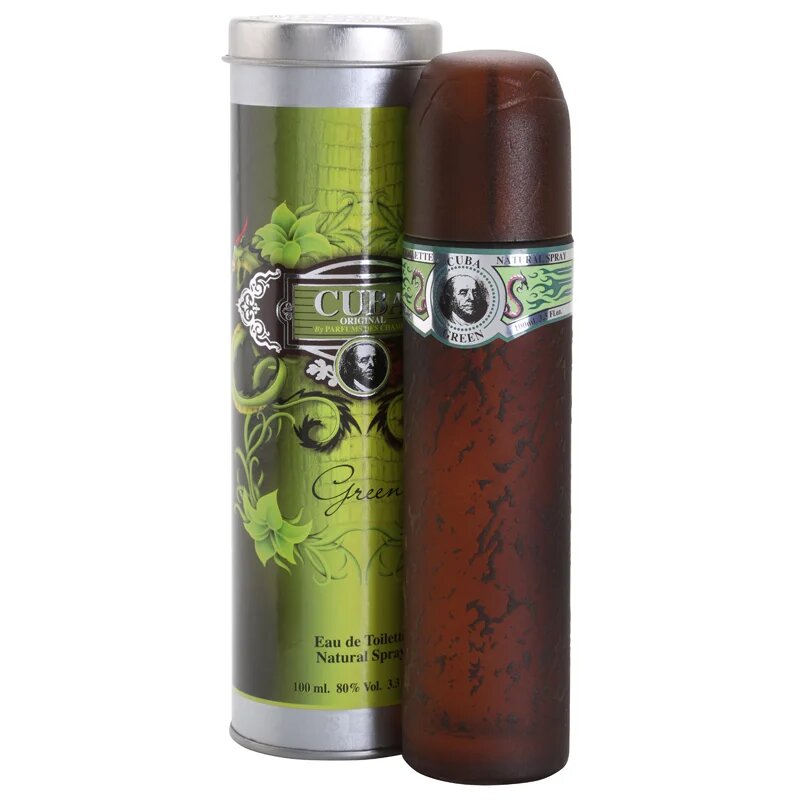 Cuba Green Eau de Toilette uraknak 100 ml