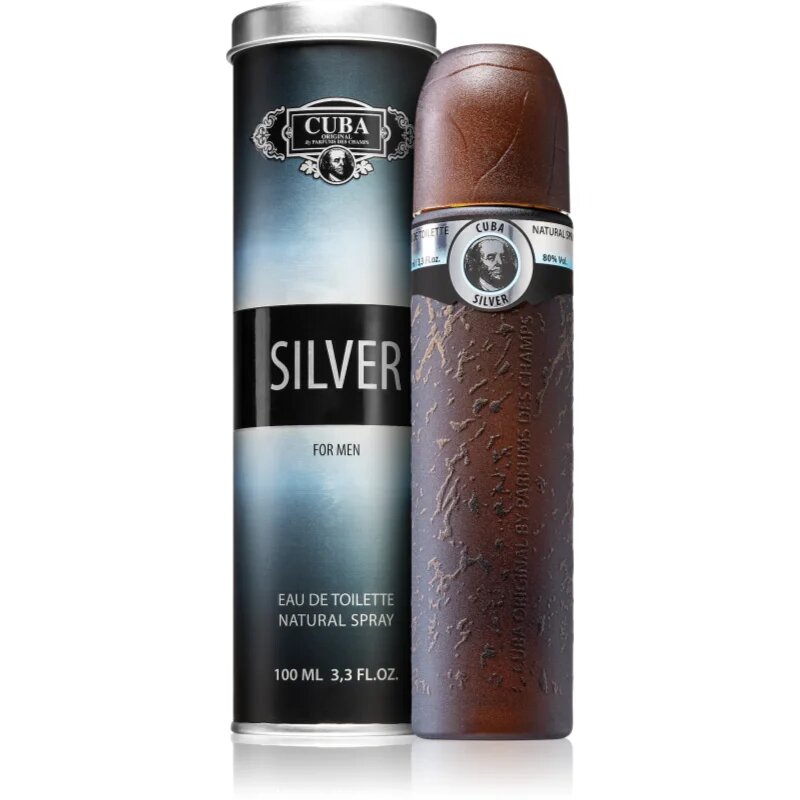Cuba Silver Eau de Toilette uraknak 100 ml