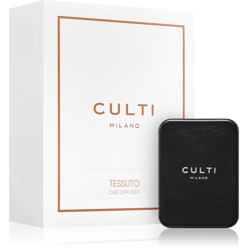 Culti Milano Car Diffuser Black Tessuto illat autóba + utántöltő 73x53 cm