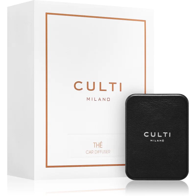 Culti Milano Car Diffuser Black Thé illat autóba + utántöltő 73x53 cm