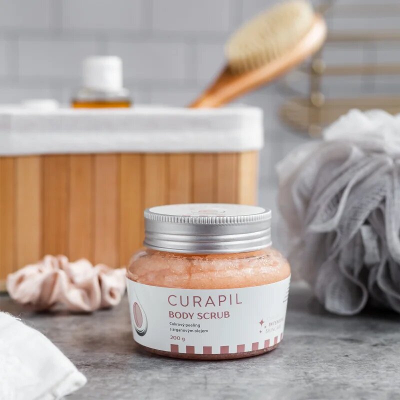 Curapil Body scrub cukros test peeling Argán olajjal 250 g