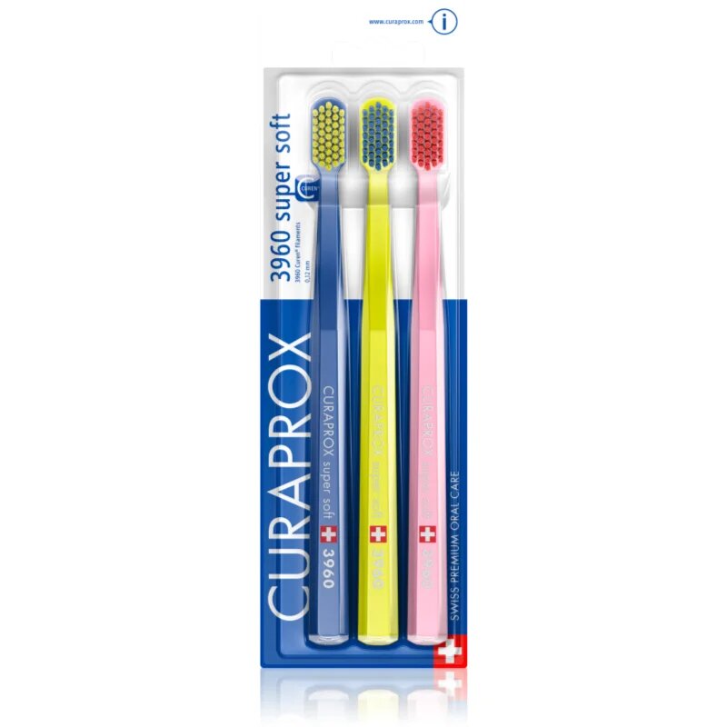 Curaprox 3960 Super Soft fogkefe 3 db