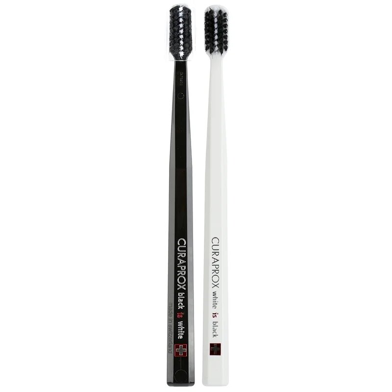 Curaprox 540 Black is White fogkefe ultra soft Black & White 2 db