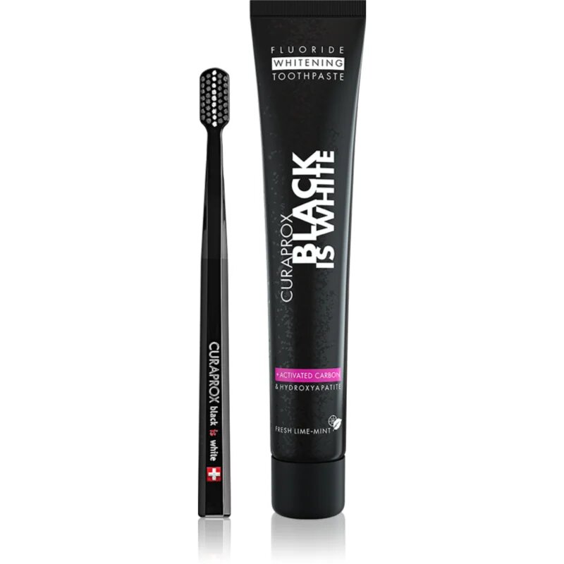 Curaprox Black is White fogápoló készlet