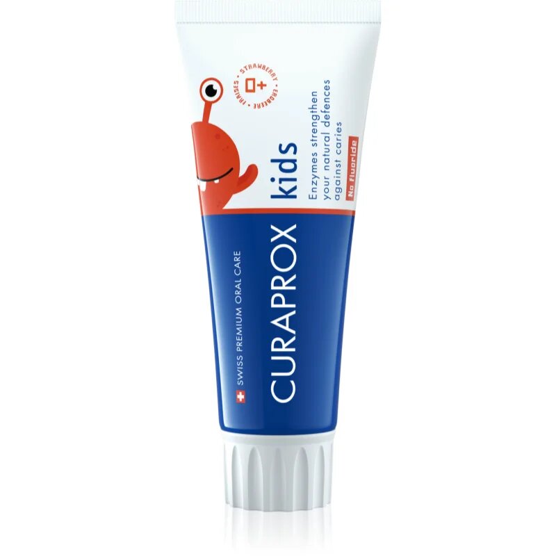 Curaprox Kids fogkrém gyermekeknek fluoridmentes Strawberry 60 ml