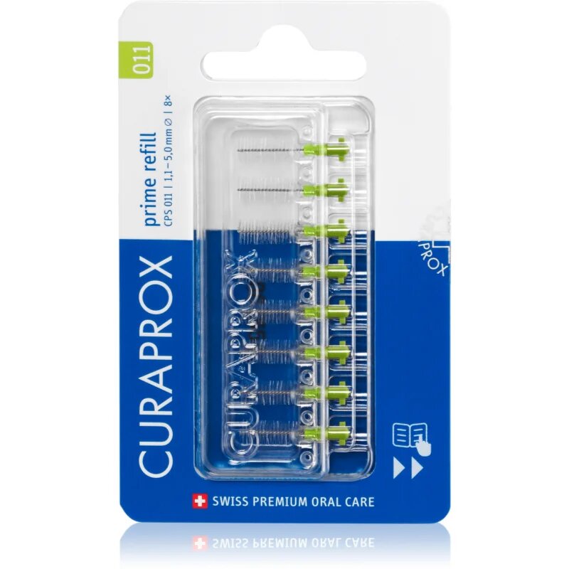 Curaprox Prime Refill tartalék fogköztisztító kefe CPS 011 11- 50 mm 8 db