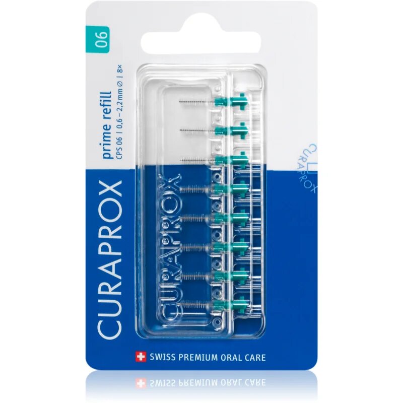 Curaprox Prime Refill tartalék fogköztisztító kefe CPS 06 06 - 22 mm 8 db