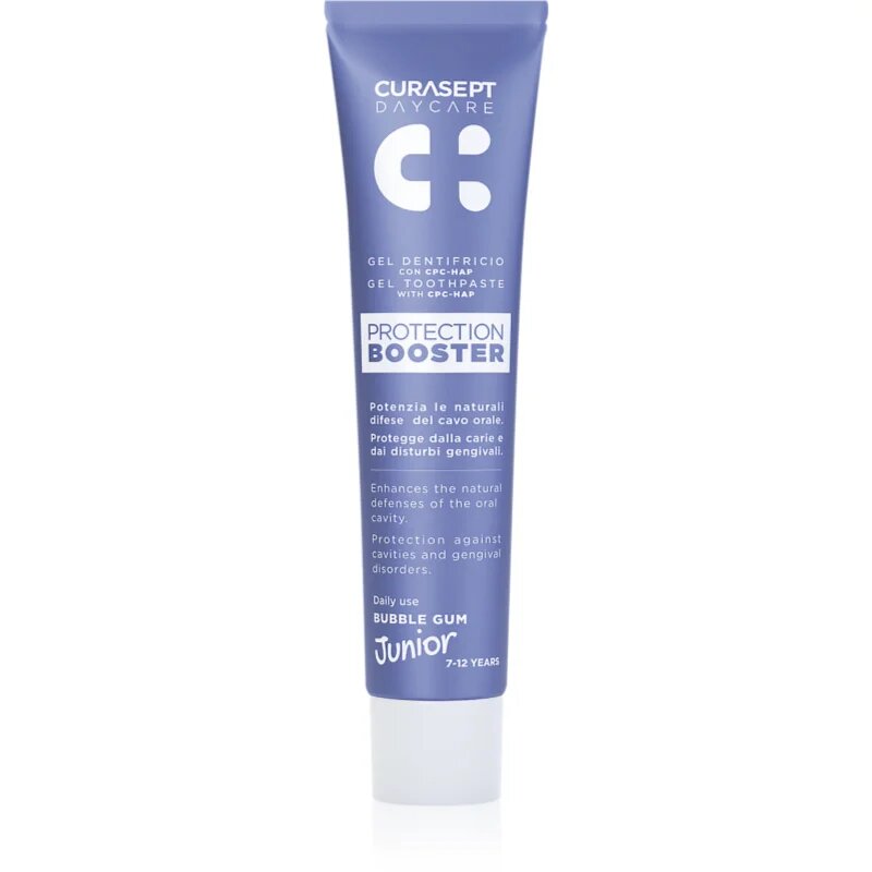 Curasept Daycare Protection Junior Booster fogkrém gyermekeknek 7-12 years Bubble Gum 50 ml