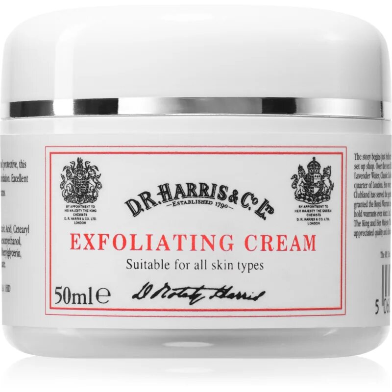 D.R. Harris Exfoliating Cream tisztító peeling az arcra uraknak 50 ml
