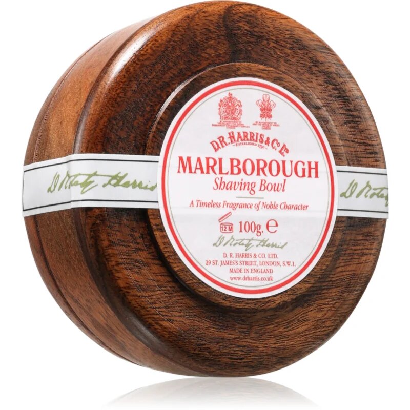 D.R. Harris Shawing Bowl Mahogany wood borotvaszappan Marlborough 100 g