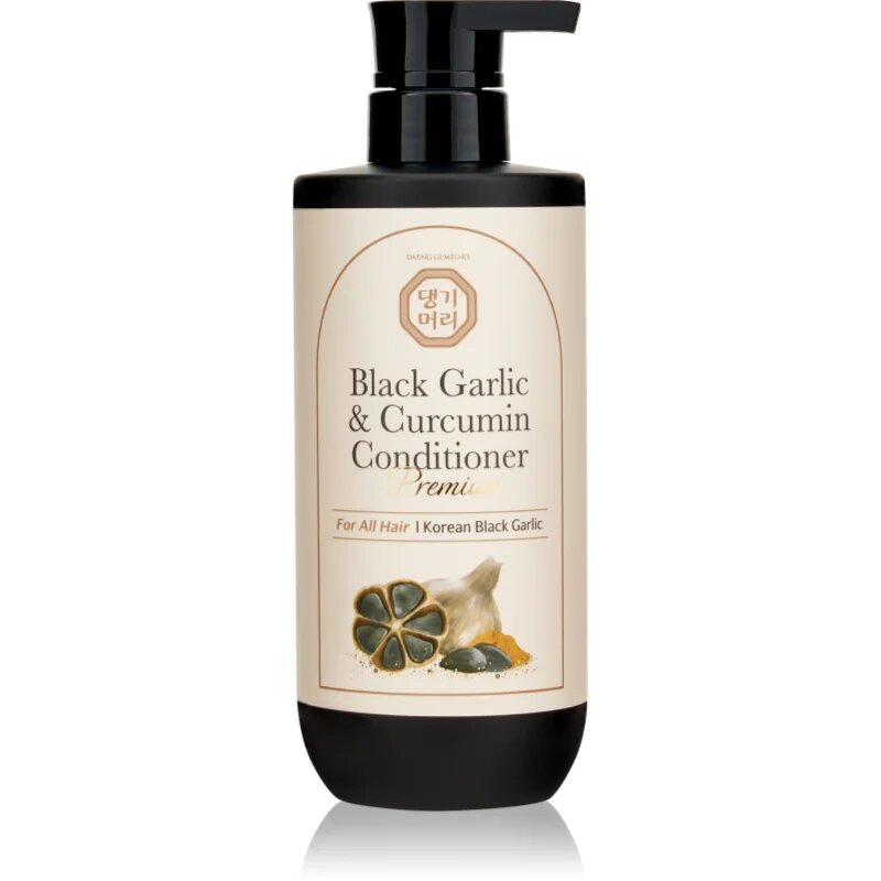 DAENG GI MEO RI Black Garlic & Curcumin Treatment tápláló kondicionáló a dús hajért és a hajvégek töredezése ellen 500 ml