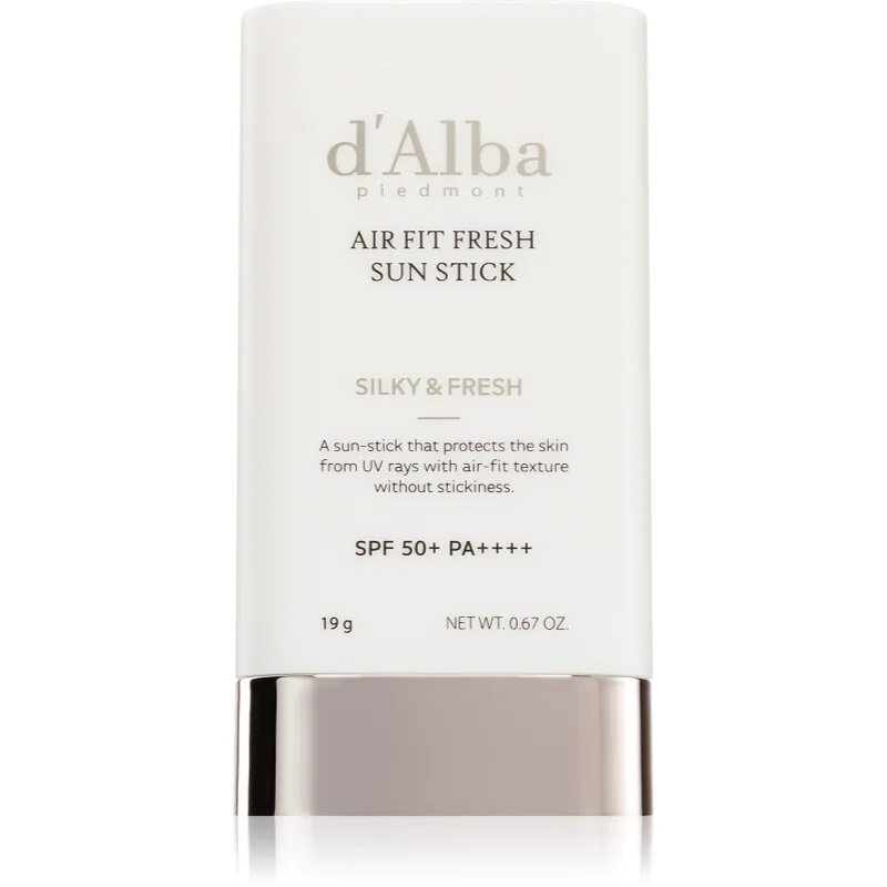 d'Alba Air Fit Fresh Sun Stick napozó krém stift nyugtató hatással SPF 50+ 19 g