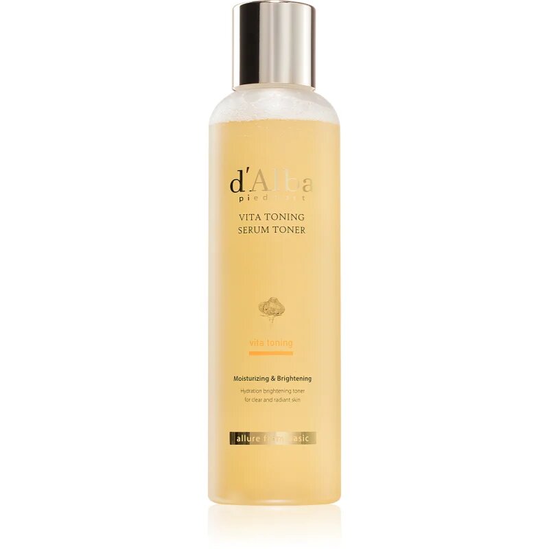d'Alba Vita Toning Serum Toner hidratáló tonik az élénk és kisimított arcbőrért 180 ml