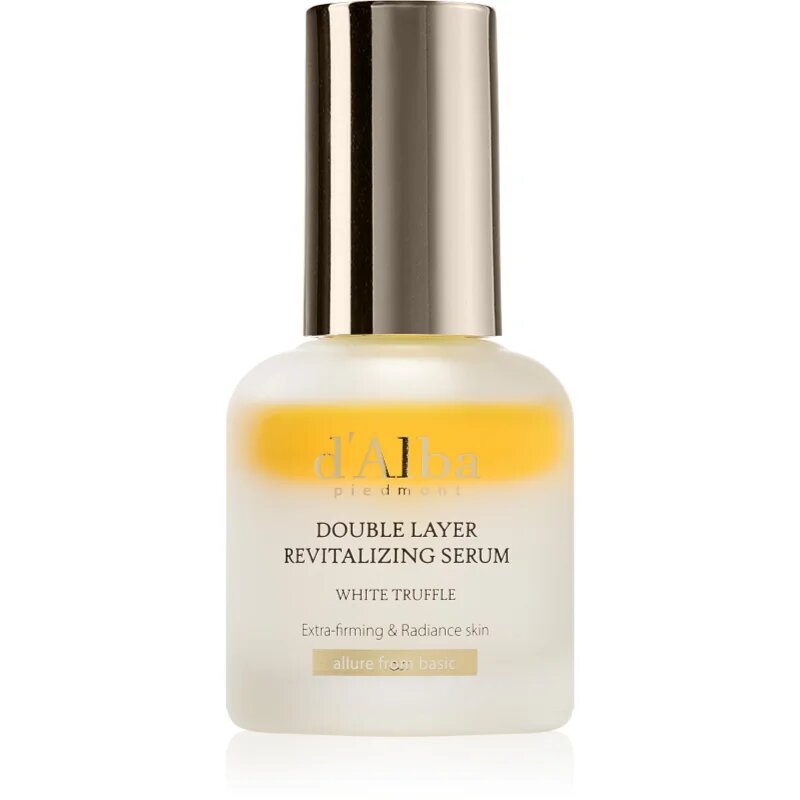 d'Alba White Truffle Double Layer Revitalizing Serum revitalizáló arcszérum élénk és hidratált bőr 30 ml