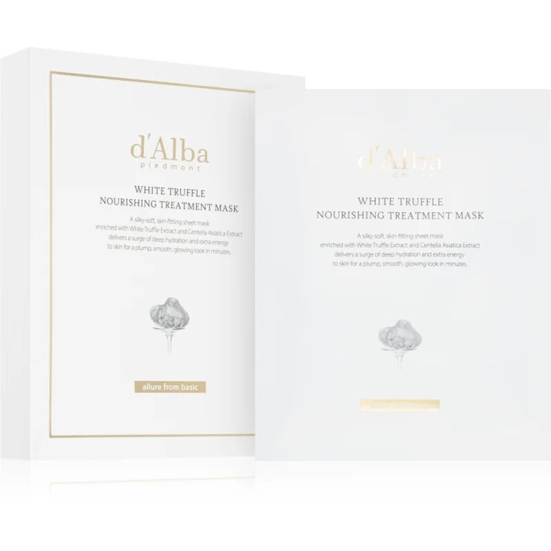 d'Alba White Truffle Nourishing Treatment Mask intenzíven hidratáló maszk nyugtató hatással 5x25 ml