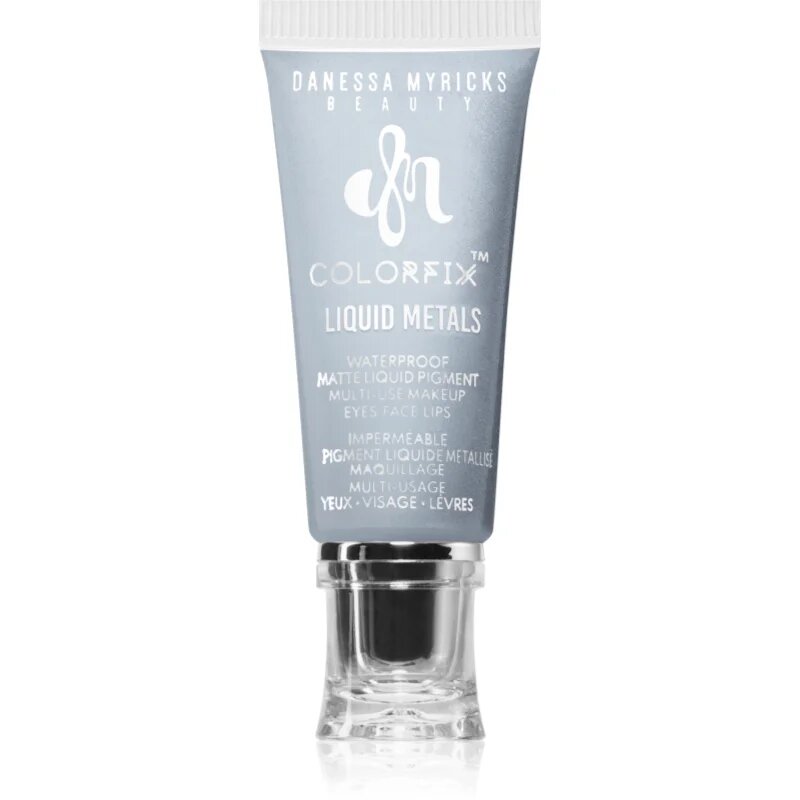 Danessa Myricks Beauty Colorfix Liquid Metals multifunkcionális smink a szemre az ajkakra és az arcra árnyalat Platinum 10 ml