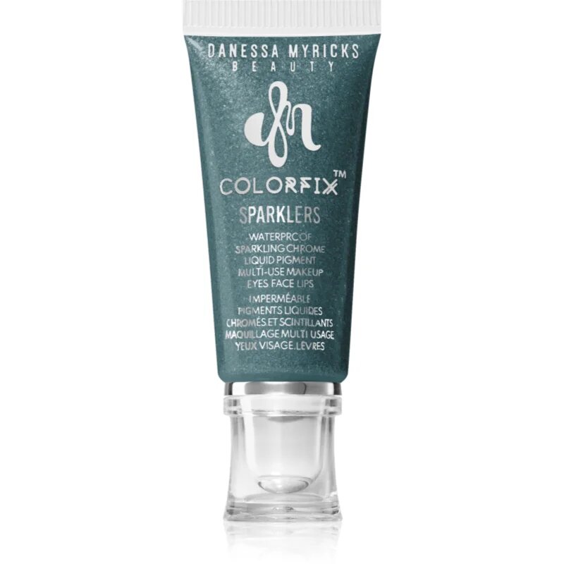 Danessa Myricks Beauty Colorfix Sparklers multifunkcionális smink a szemre az ajkakra és az arcra árnyalat Evergreen 10 ml