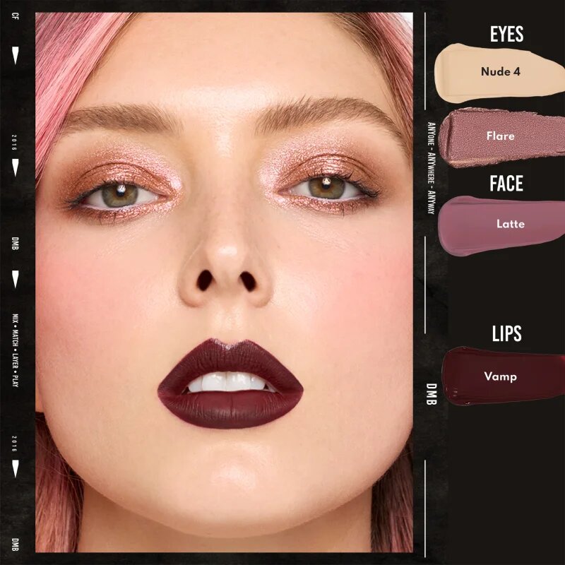 Danessa Myricks Beauty Colorfix Sparklers multifunkcionális smink a szemre az ajkakra és az arcra árnyalat Flare 10 ml