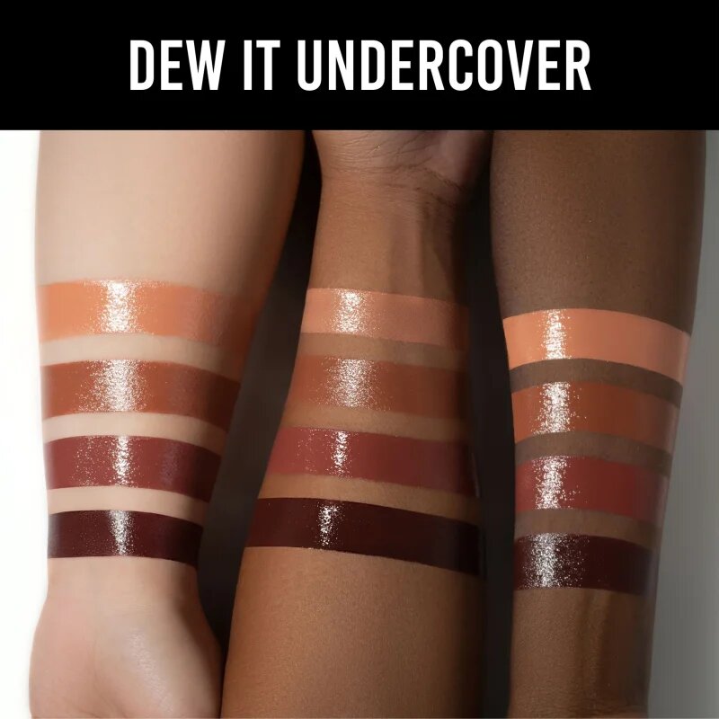 Danessa Myricks Beauty Dewy Cheek & Lip Palette multifunkciós arc paletta az arcra árnyalat Dew It Undercover 25 g