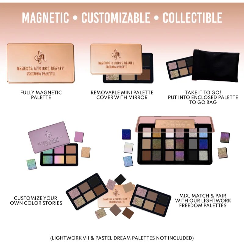 Danessa Myricks Beauty Freedom Palette Everyday Magic multifunkciós arc paletta az arcra 6x1.2 g