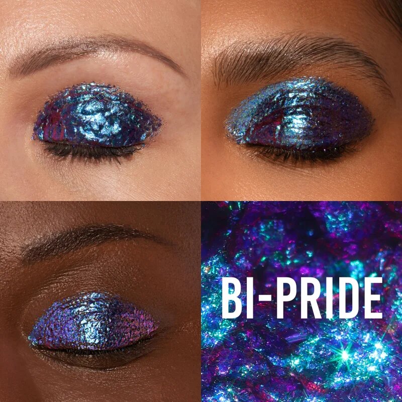 Danessa Myricks Beauty Infinite Chrome Flakes csillogó szemhéjfesték árnyalat Bi-Pride 3.8 g