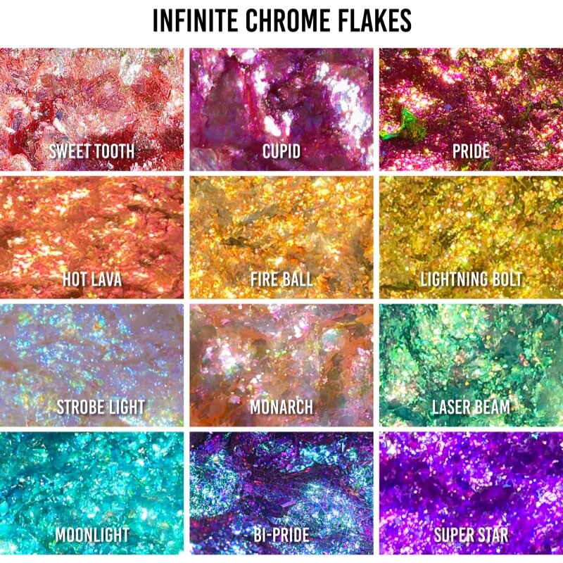 Danessa Myricks Beauty Infinite Chrome Flakes csillogó szemhéjfesték árnyalat Moonlight 38 g