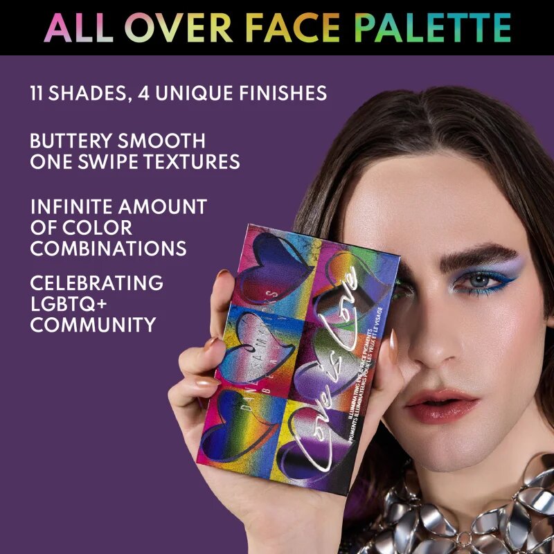 Danessa Myricks Beauty Love Is Love multifunkciós arc paletta az arcra 20.4 g