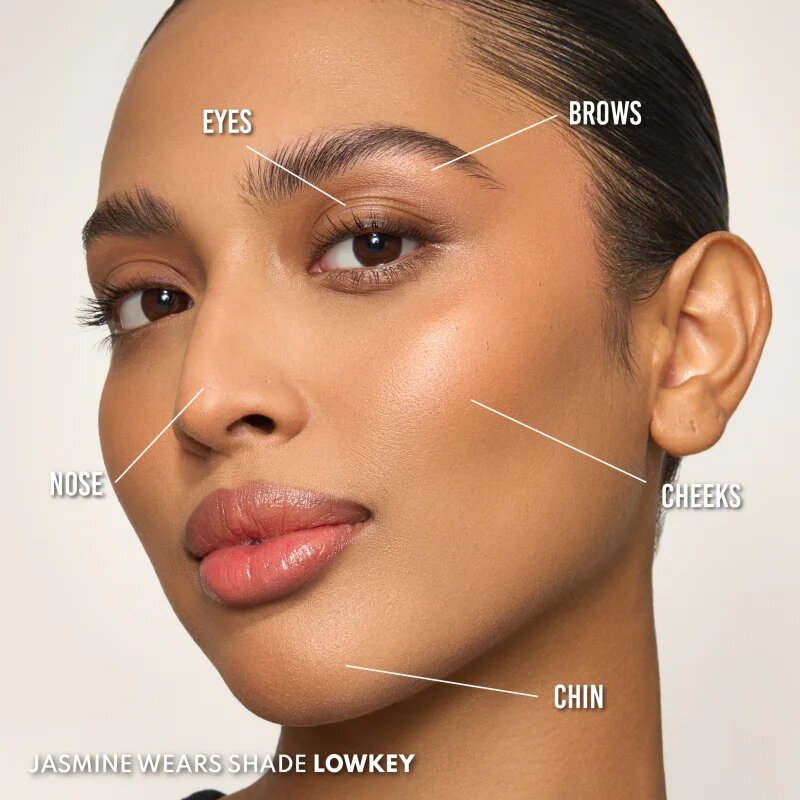 Danessa Myricks Beauty Yummy Skin Blurring Balm Powder Lowlighter krémes élénkítő készítmény árnyalat Lowkey 6 g