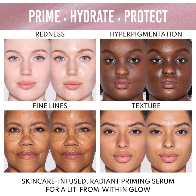 Danessa Myricks Beauty Yummy Skin Glow Serum élénkítő sminkalap a make - up alá árnyalat Fresh Pressed 32.5 ml