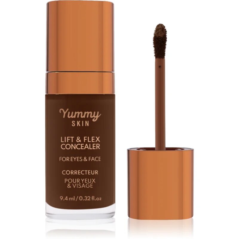 Danessa Myricks Beauty Yummy Skin Lift & Flex Concealer folyékony korrektor matt hatással árnyalat 19 - Deep with Warm Undertones 8.4 ml
