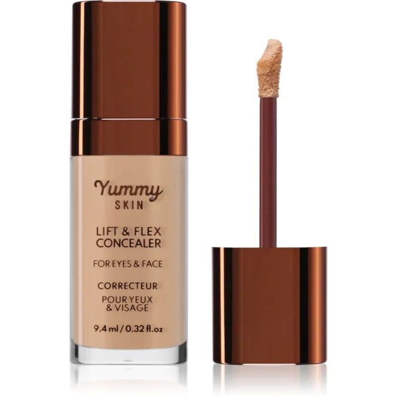 Danessa Myricks Beauty Yummy Skin Lift & Flex Concealer folyékony korrektor matt hatással árnyalat 7 - Medium With Golden Yellow Undertones 8.4 ml