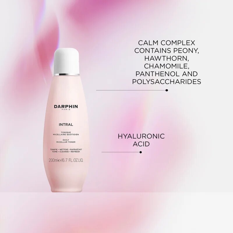Darphin Intral Daily Micellar Toner finoman tisztító micellás víz az érzékeny arcbőrre 200 ml