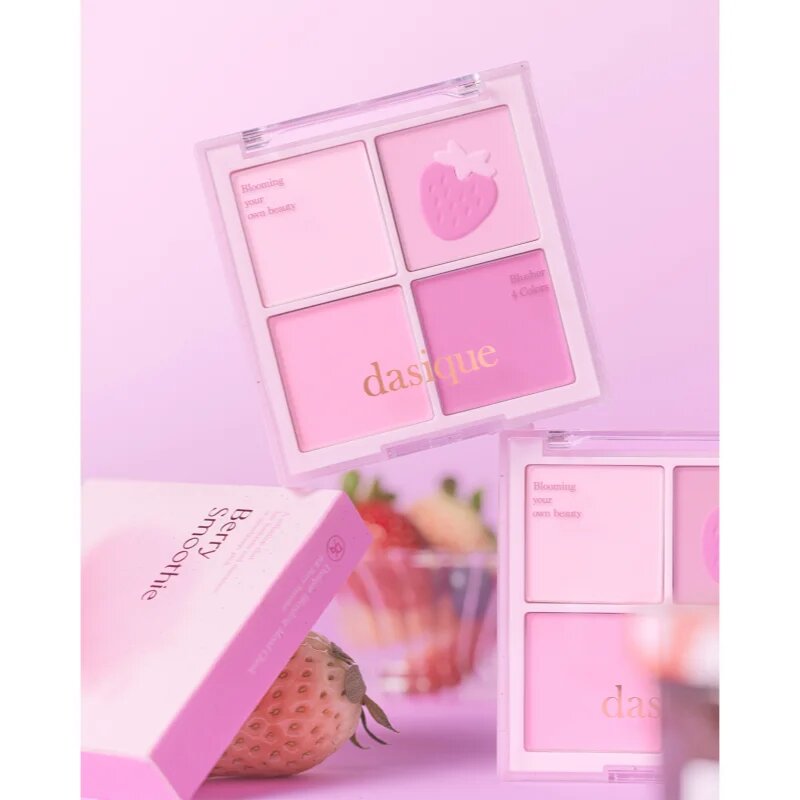 Dasique Blending Mood Cheek arcpirosító paletta az egészséges hatásért árnyalat 06 Berry Smoothie 10 g