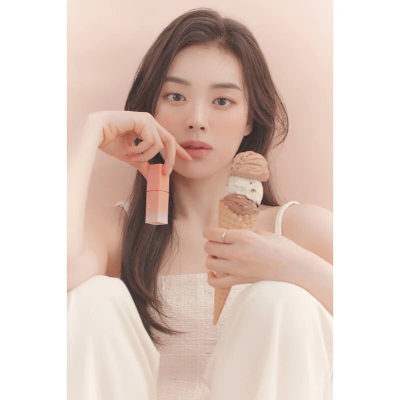 Dasique Juicy Dewy Lip Tint Ice Cream Collection tartós ajakfény 09 Peach Pudding 3.5 g