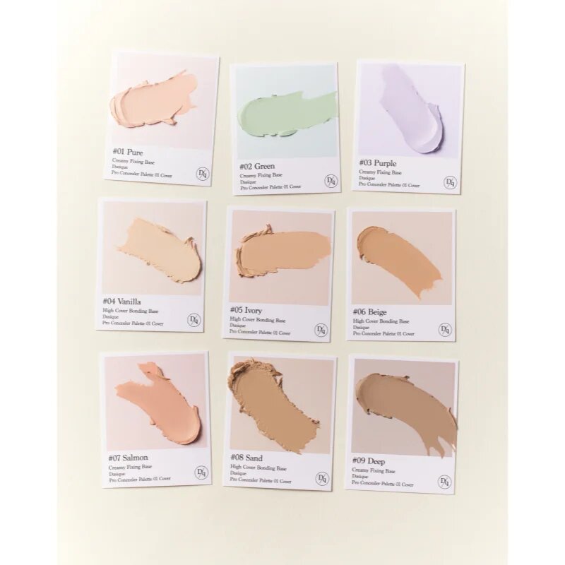 Dasique Pro Concealer Palette korrektor paletta a bőrhibákra árnyalat 01 Cover 8 g