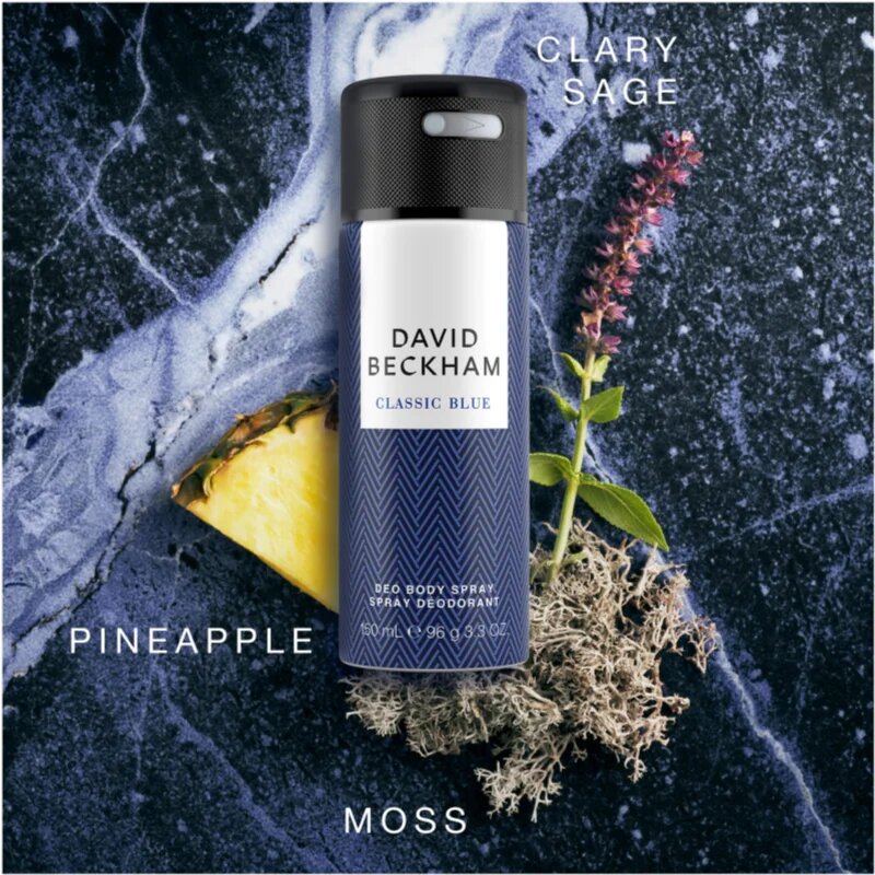 David Beckham Classic Blue spray dezodor uraknak 150 ml