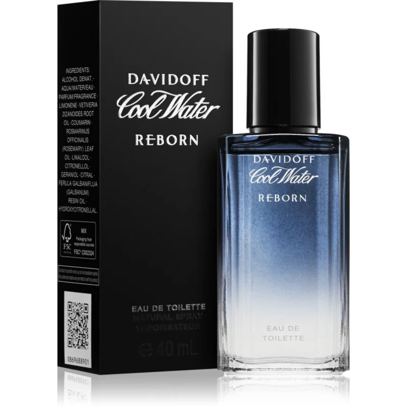 Davidoff Cool Water Reborn Eau de Toilette uraknak 40 ml
