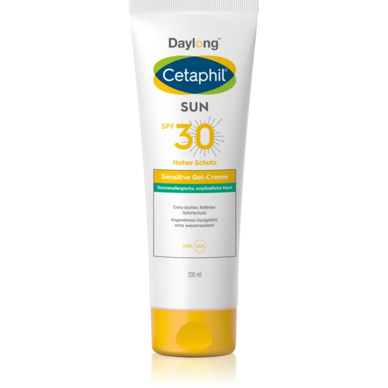 Daylong Cetaphil SUN Sensitive Gel-Creme könnyed védő géles krém az érzékeny bőrre SPF 30 200 ml