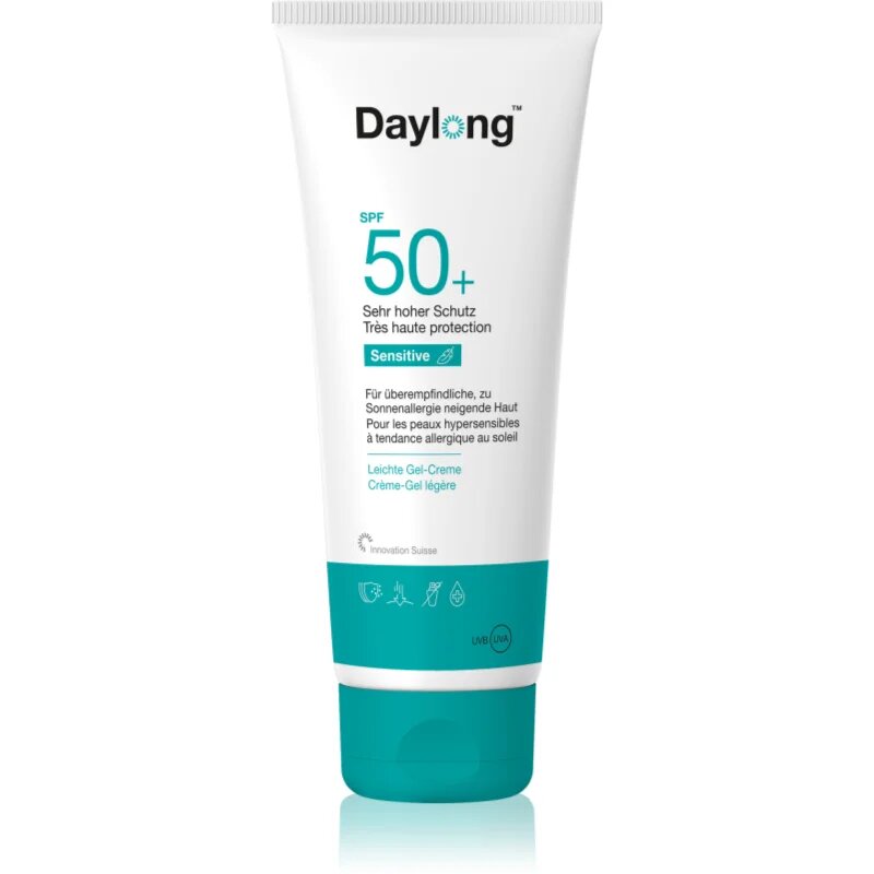 Daylong Cetaphil SUN Sensitive Gel-Creme könnyed védő géles krém az érzékeny bőrre SPF 50+ 200 ml
