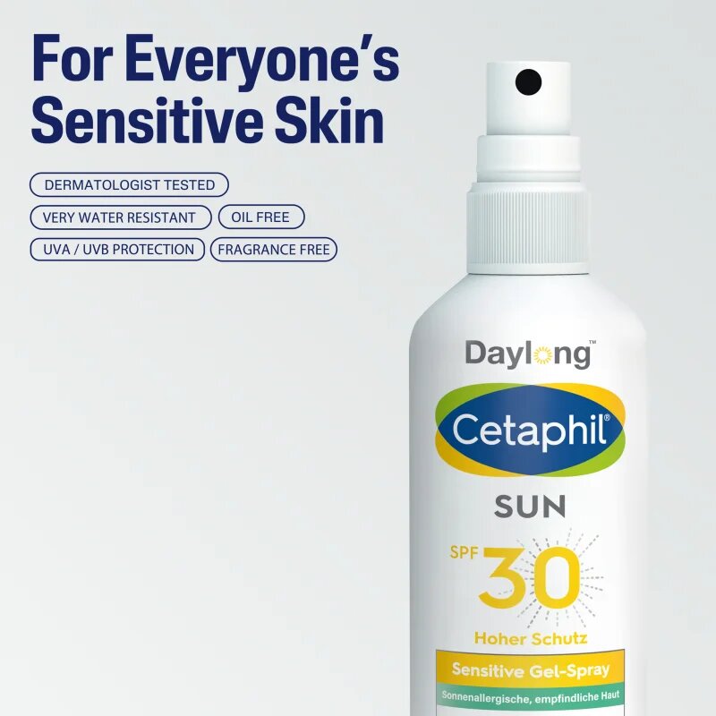 Daylong Cetaphil SUN Sensitive Gel-Spray napozó spray az érzékeny bőrre SPF 30 150 ml