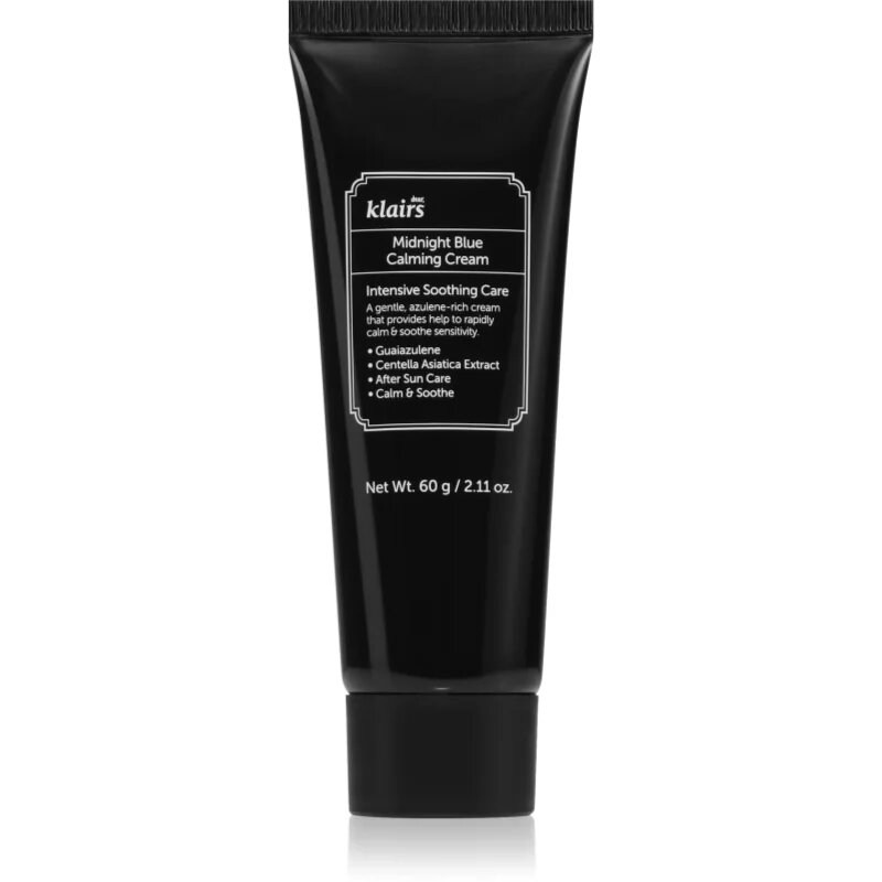 Dear Klairs Blue Calming Cream nyugtató napozás utáni krém az érzékeny vörösödésre hajlamos bőrre 60 ml