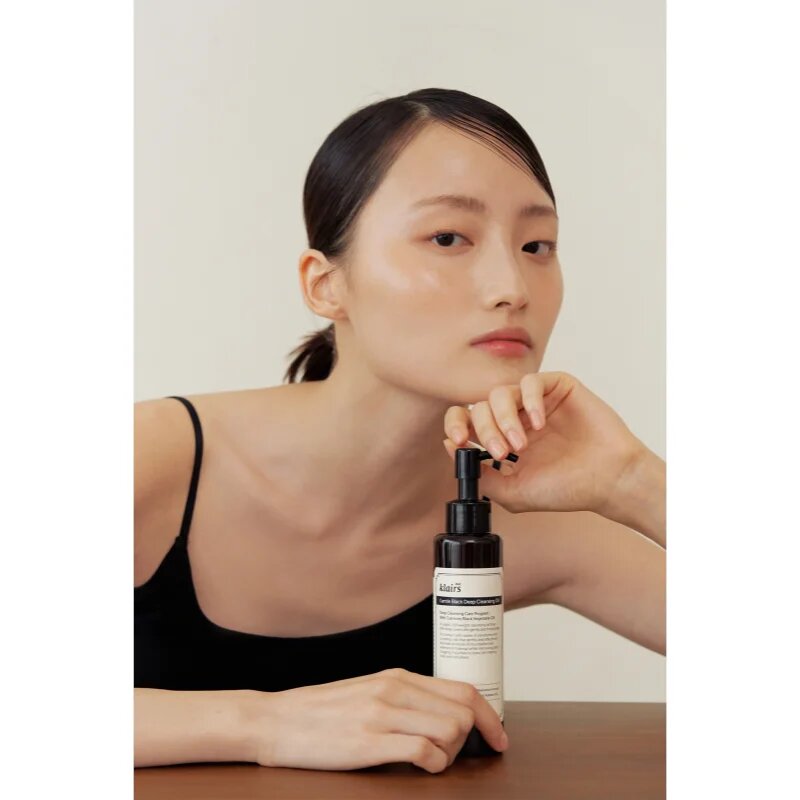 Dear Klairs Gentle Black Deep Cleansing Oil mélyen tisztító olaj zsíros bőrre 150 ml