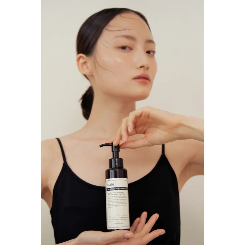 Dear Klairs Gentle Black Deep Cleansing Oil mélyen tisztító olaj zsíros bőrre 150 ml
