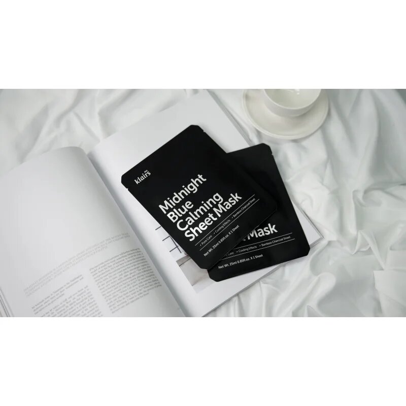 Dear Klairs Midnight Blue Calming Sheet Mask nyugtató hatású gézmaszk 25 ml