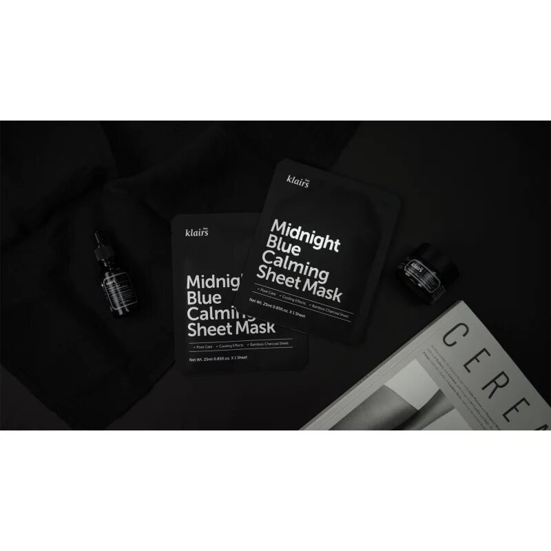 Dear Klairs Midnight Blue Calming Sheet Mask nyugtató hatású gézmaszk 25 ml