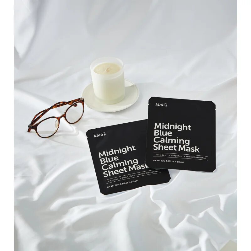 Dear Klairs Midnight Blue Calming Sheet Mask nyugtató hatású gézmaszk 25 ml