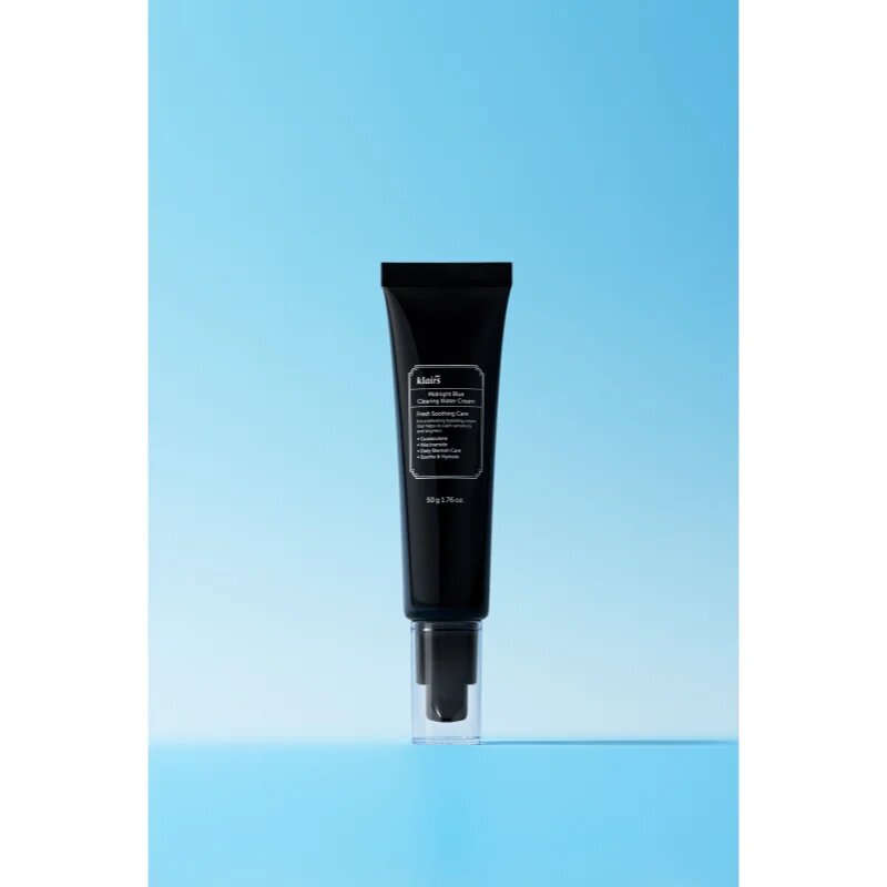 Dear Klairs Midnight Blue Clearing Water Cream könnyű hidratáló krém az élénk és kisimított arcbőrért 50 g