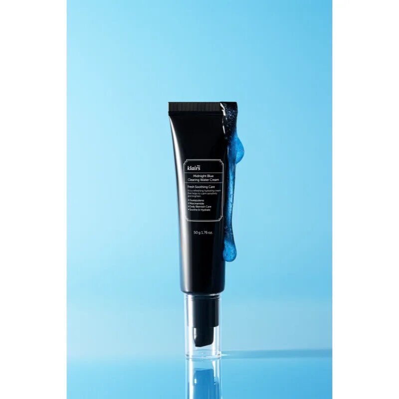 Dear Klairs Midnight Blue Clearing Water Cream könnyű hidratáló krém az élénk és kisimított arcbőrért 50 g